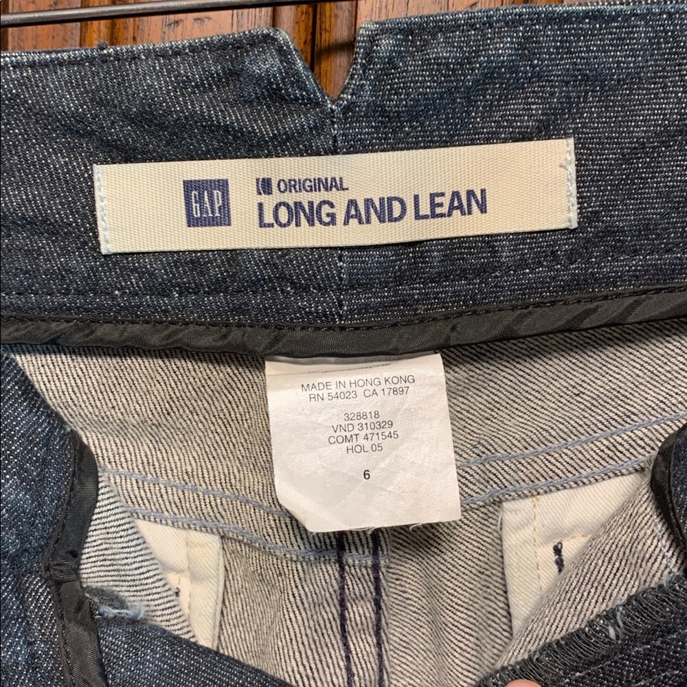 GAP Long And Lean Wide leg Dress Jeans Size 6 - Picture 3 of 7